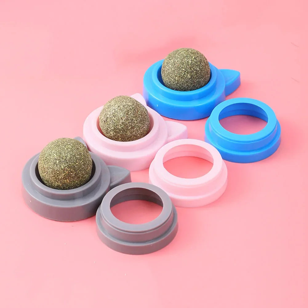 1-3pcs Pet Catnip Toys Wall Ball Licking - MyPetDollar.com