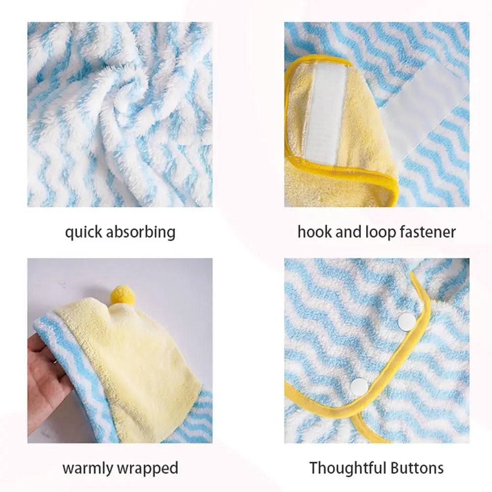 Cute Quick-drying Dog Bathrobe Soft - MyPetDollar.com