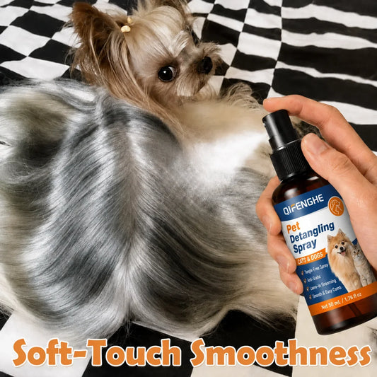 No Rinse Pet Detangler Spray for Long Hair - MyPetDollar.com