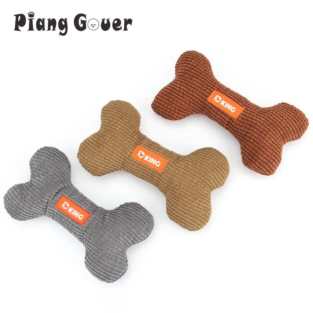Bone Small Dog Toy Puppy Plush Pet Squeak - MyPetDollar.com