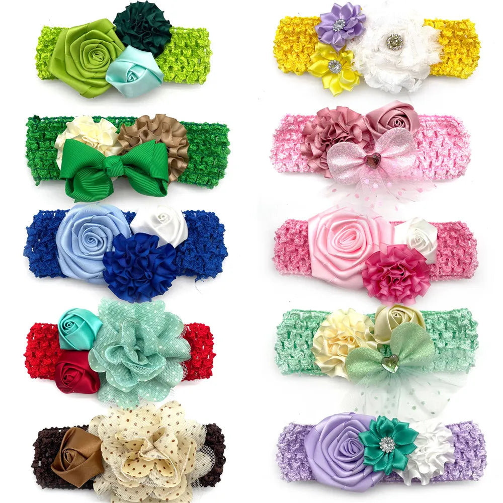 30/50Pcs Pet Dog Flowers Bowtie with Elastic - MyPetDollar.com