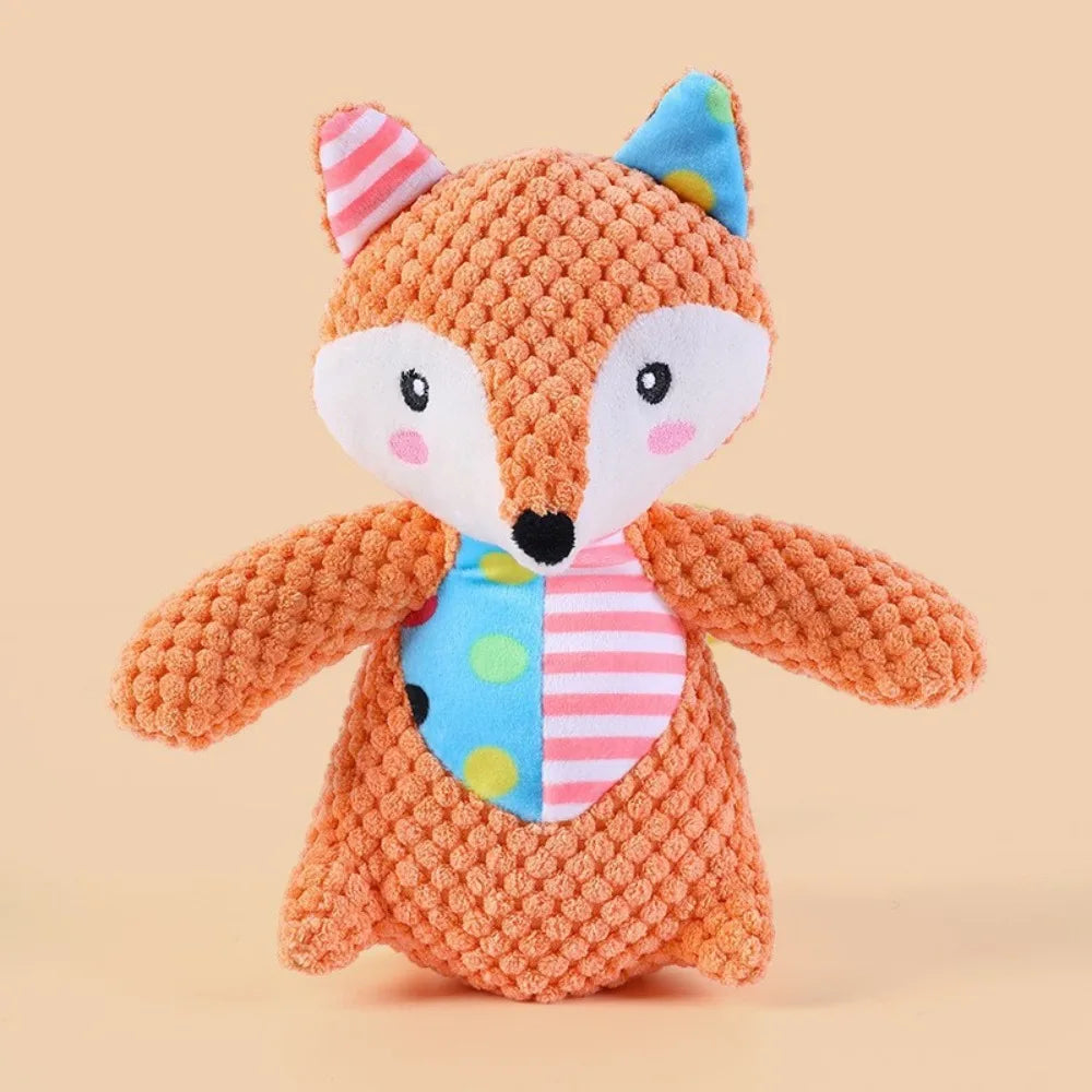 Pet Plush Toy Dog Interactive Teeth Cleaning – 3 Colors