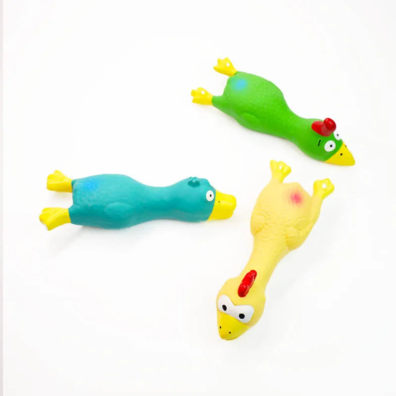 Pet Squeaky Chicken Toy - Funny Sound-Making - MyPetDollar.com