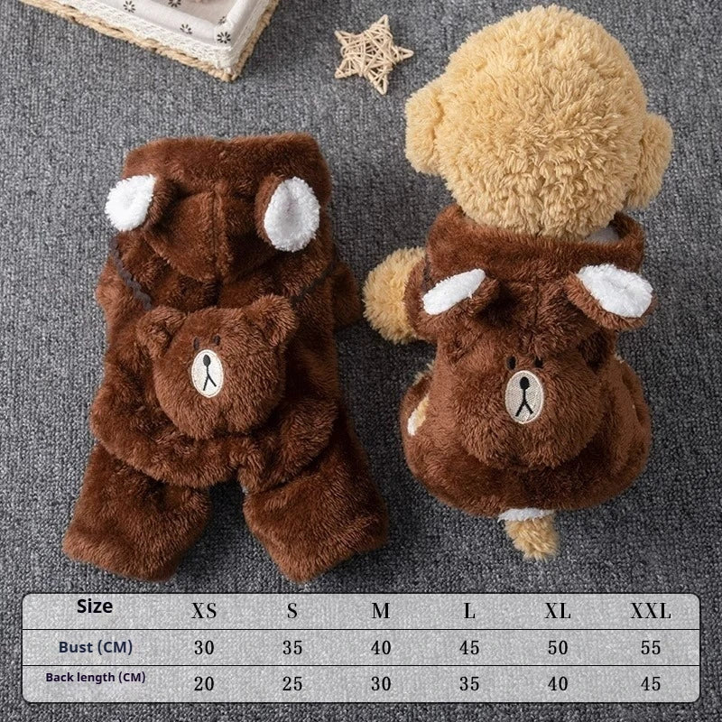 Dog Clothes Winter Autumn Warm Four Legged - MyPetDollar.com
