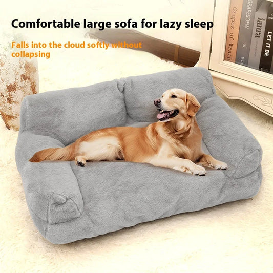 Pet sofa solid rabbit plush pet nest soft - MyPetDollar.com
