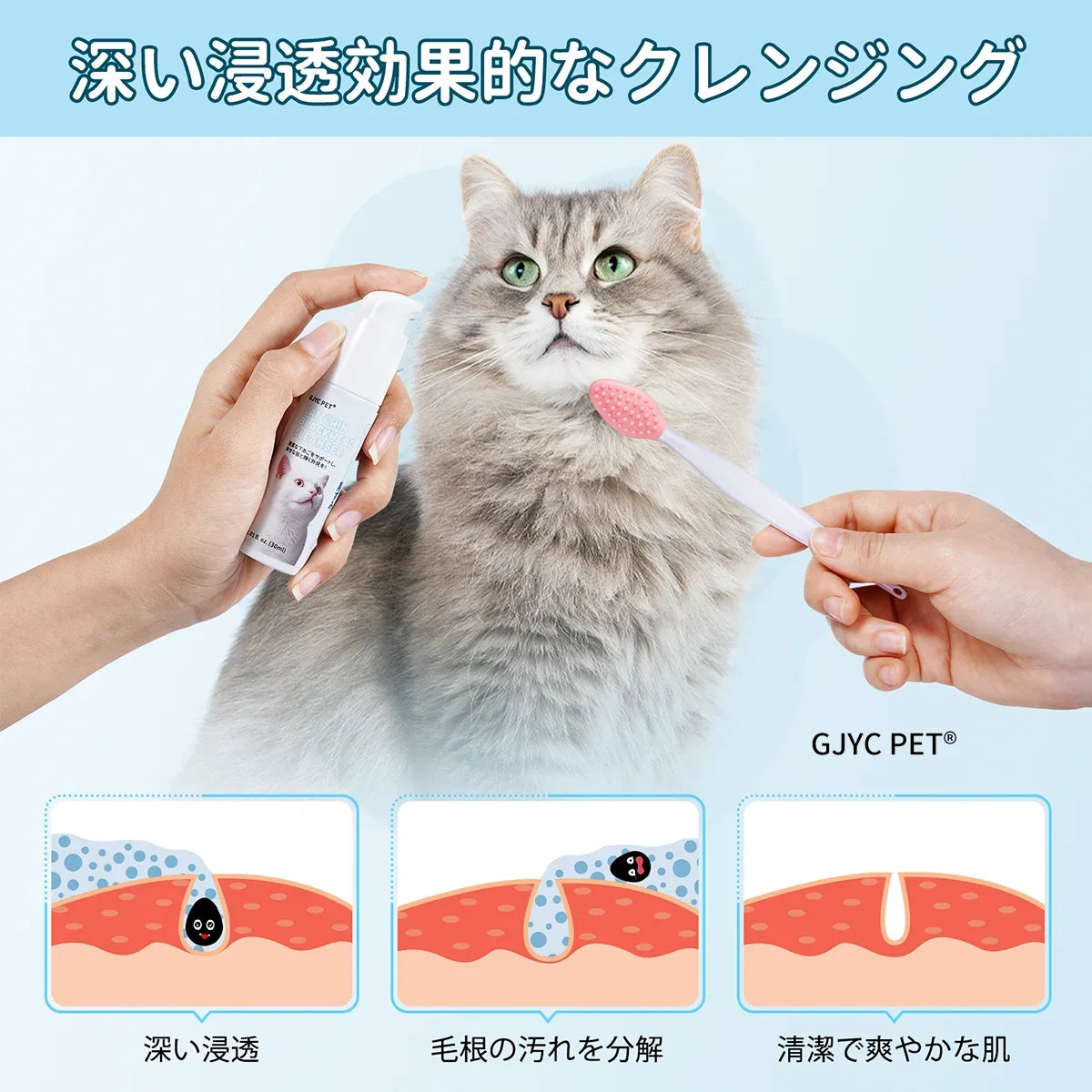 Cat Chin Acne Care Kit with Cleaning Brush - MyPetDollar.com