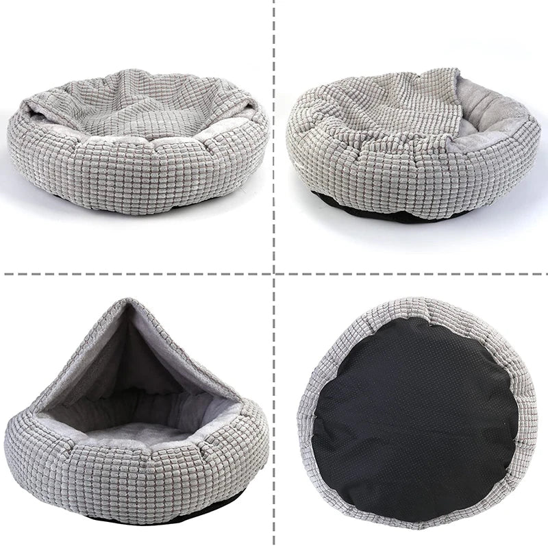 Benepaw Cozy Dog Bed Hooded Fluffy - MyPetDollar.com
