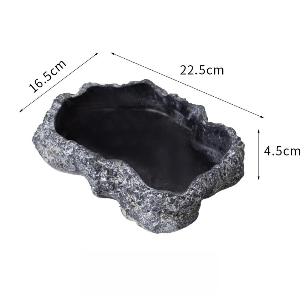 Simulated Rock Reptile Food Bowl Multiple - MyPetDollar.com
