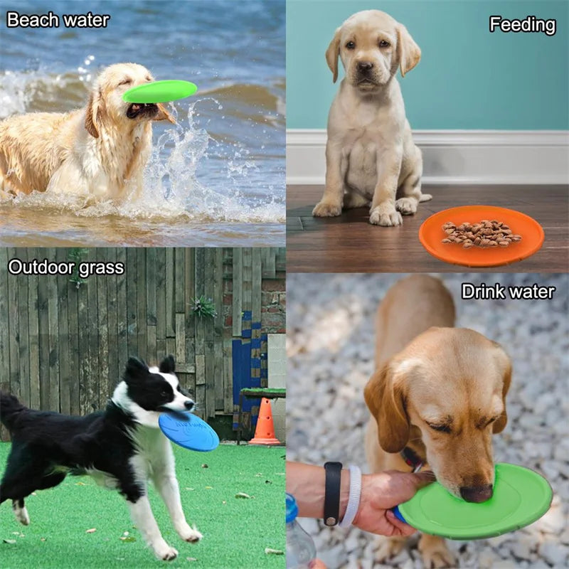 Silicone Flying Disc Toys Multifunction Pet - MyPetDollar.com