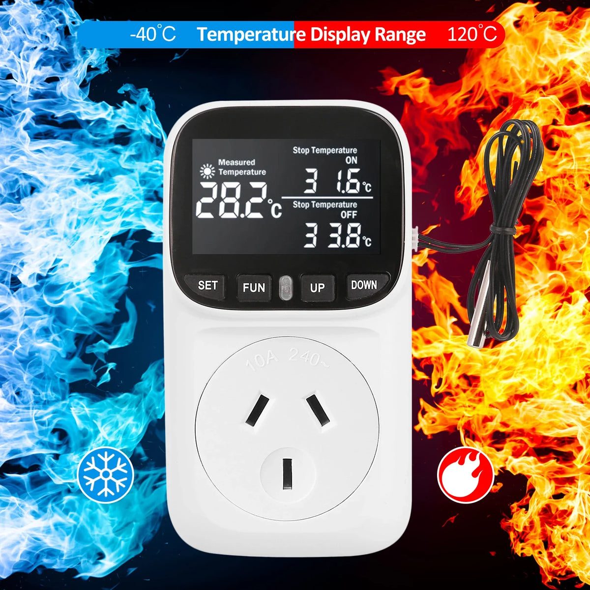 240V 10A Temperature Controller Socket - MyPetDollar.com
