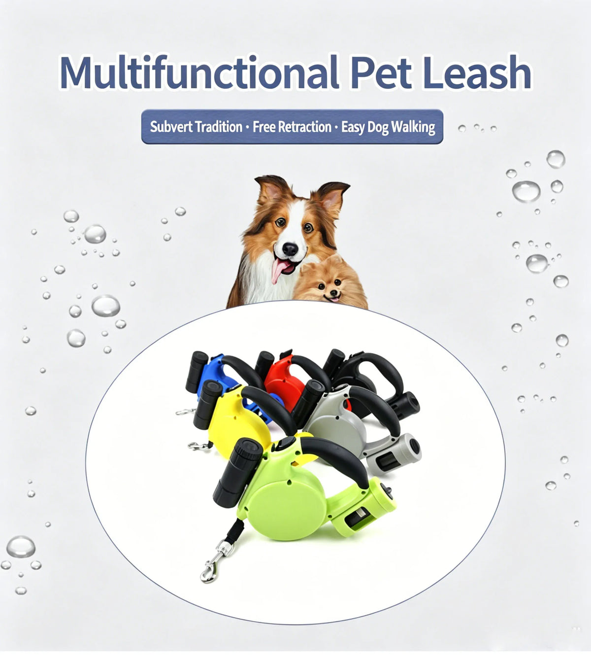 Pet Leash, Nylon Retractable Dog Lead, - MyPetDollar.com