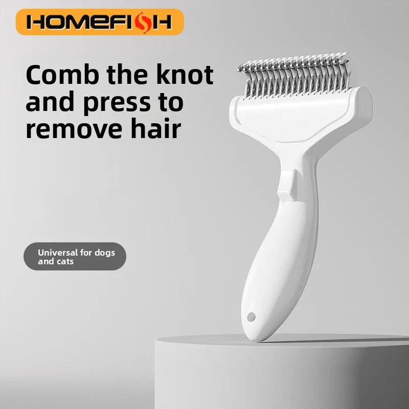 Floating Stainless Steel Dog Hair Removal Grooming Brush