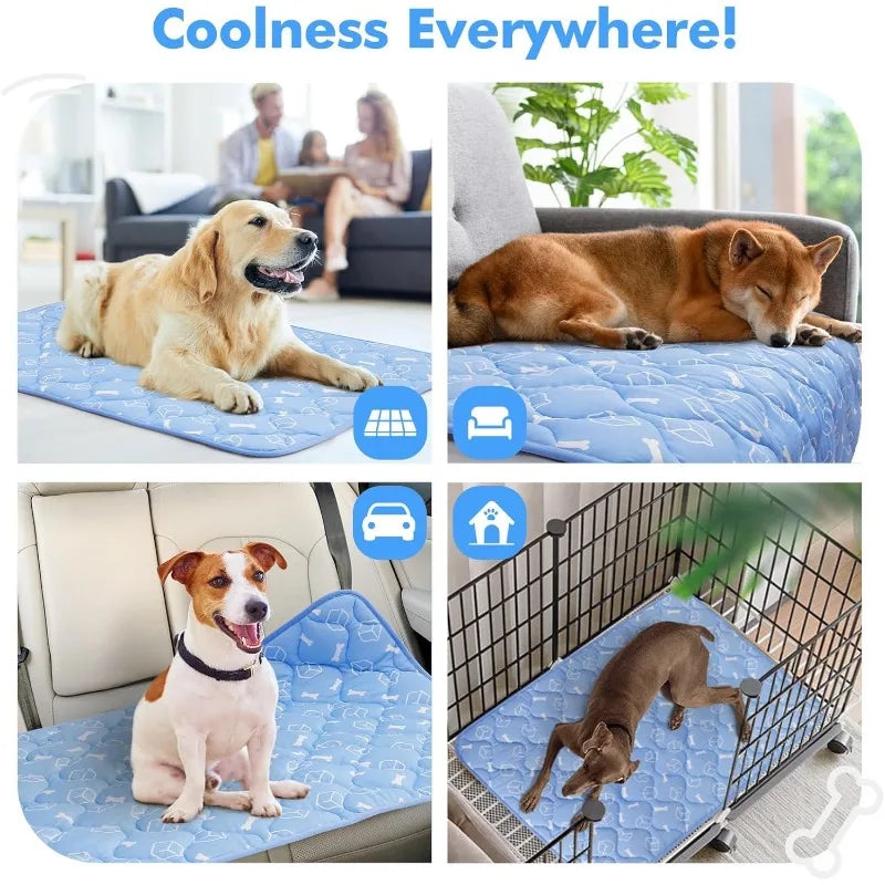 Large Pet Cooling Mat for Summer Heat Relief - MyPetDollar.com