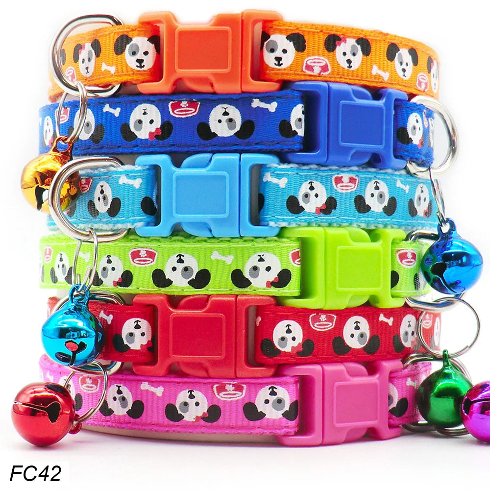 100Pcs Dog Collar With Bells Adjustable - MyPetDollar.com