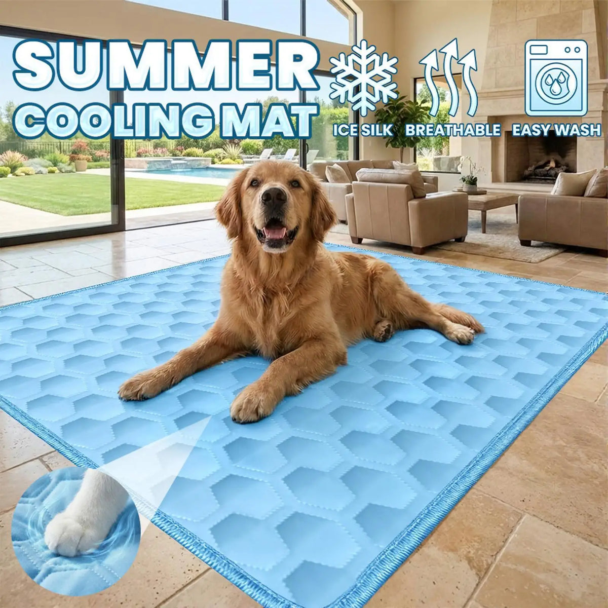 Summer Pet Cooling Mat Upgraded Ice Cooling - MyPetDollar.com