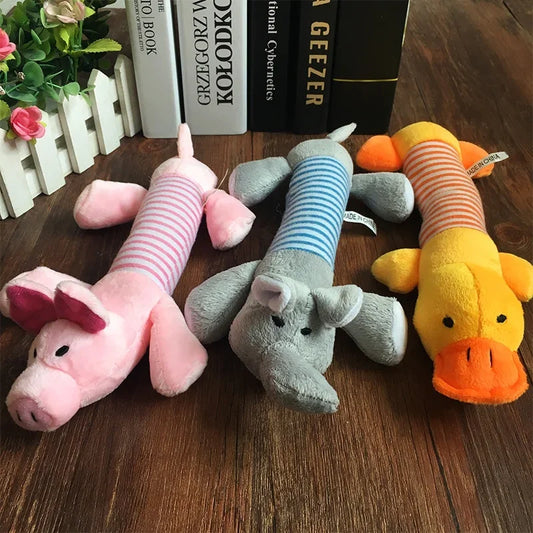 Cute Pet Dog Cat Plush Squeak Sound Dog Toys - MyPetDollar.com
