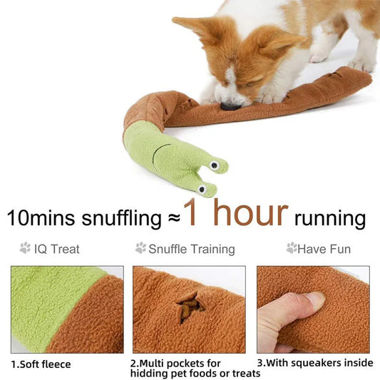 Plush Snail Snuffle Toy for Dogs, - MyPetDollar.com