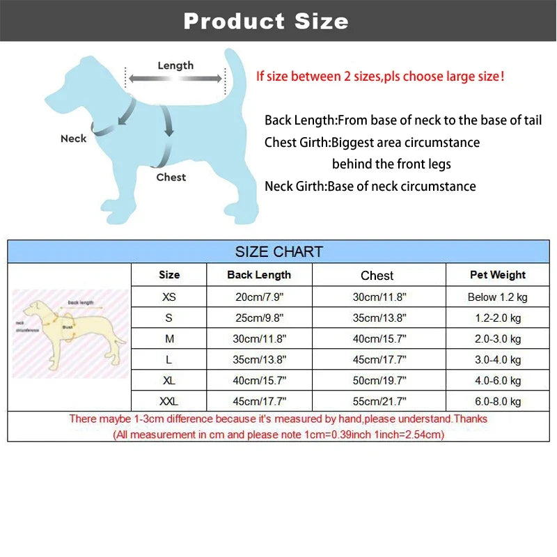 Adidog Dog Clothes Thick Overalls for Dogs, - MyPetDollar.com