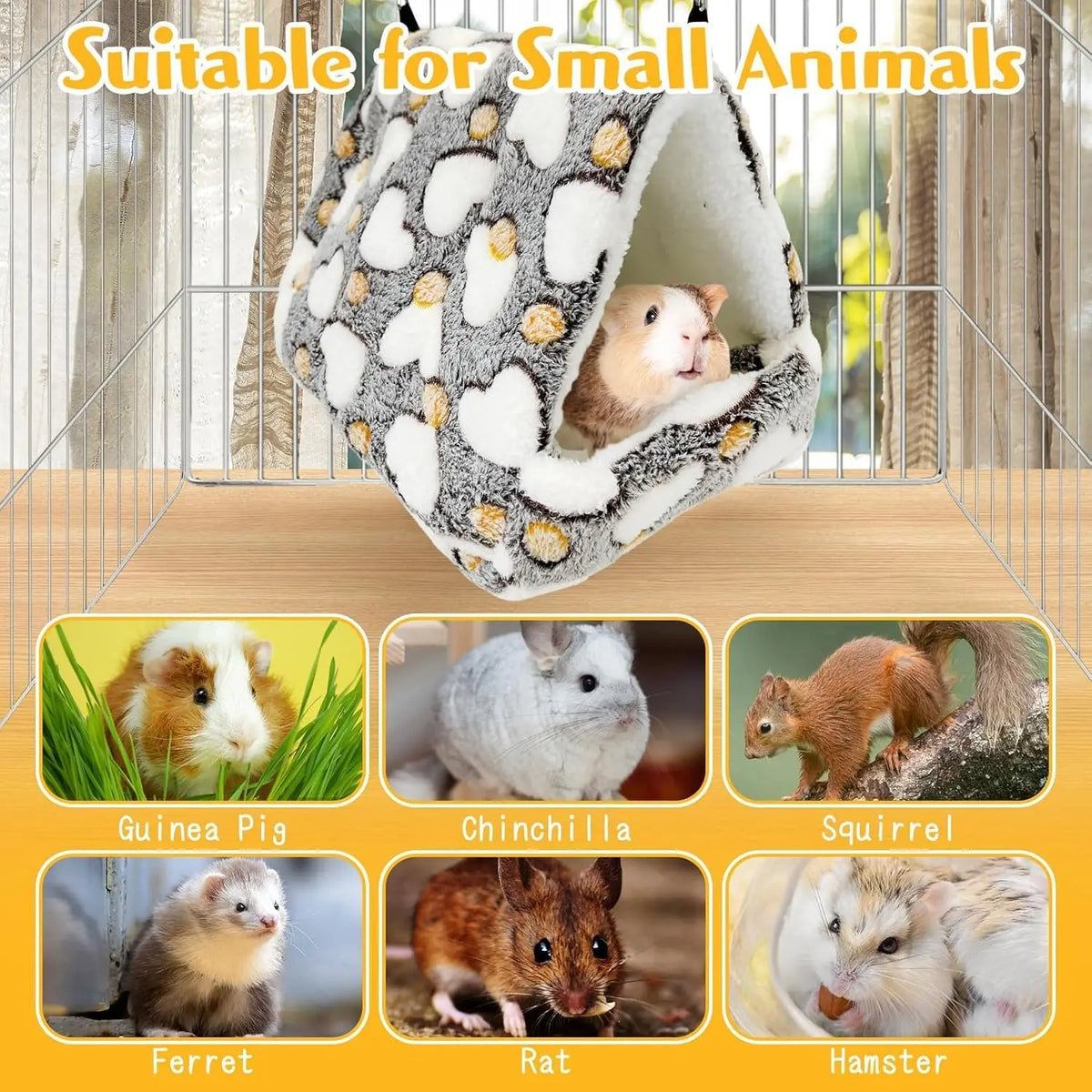 Rat Hammock Soft Ferret Hideout Bed Hanging - MyPetDollar.com