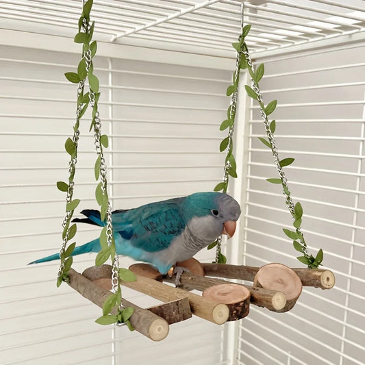 Natural Branch Bird Swing Parrot Toys - MyPetDollar.com