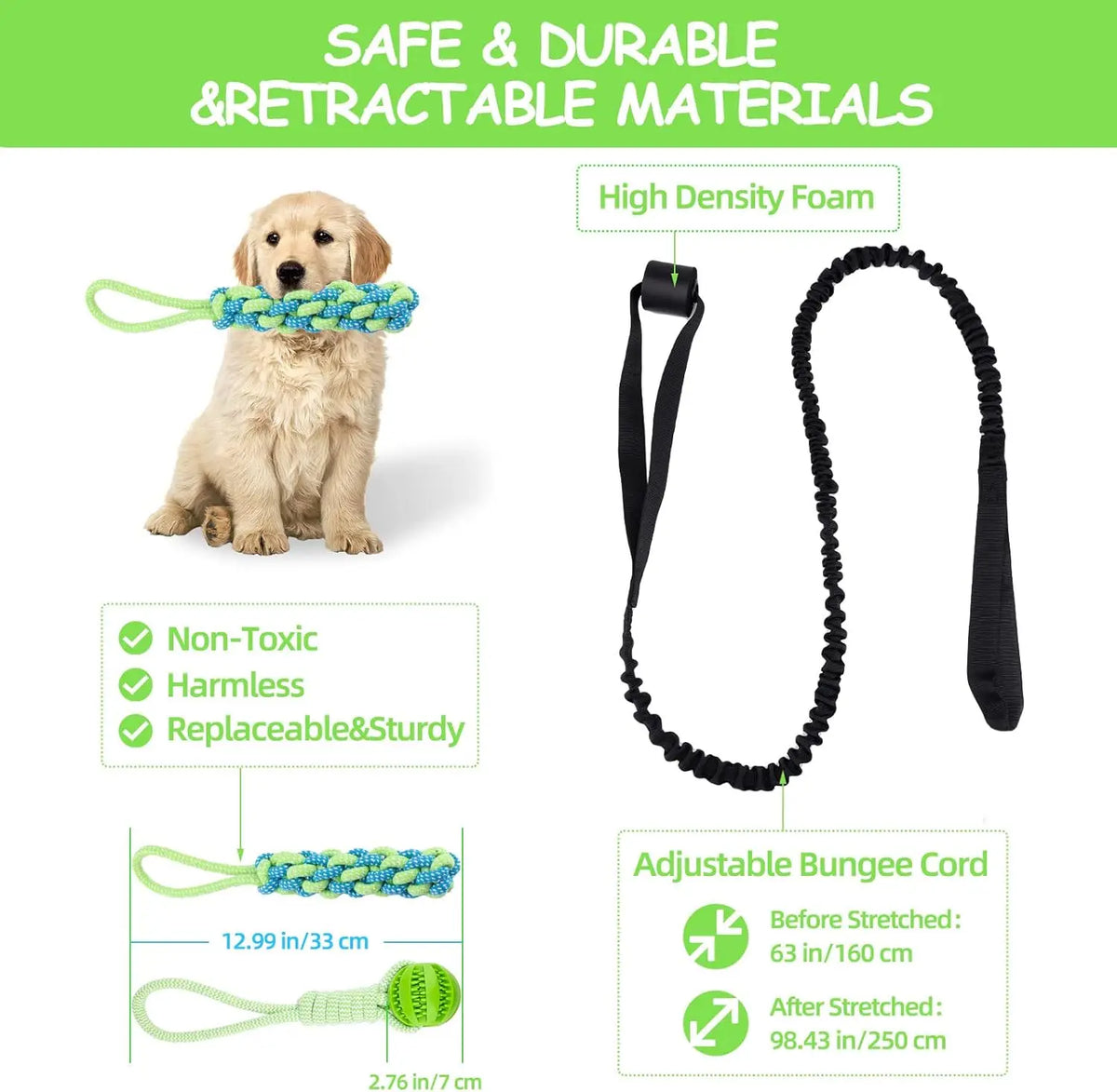 Spring Pole Dog Rope Toys, Dog Interactive - MyPetDollar.com
