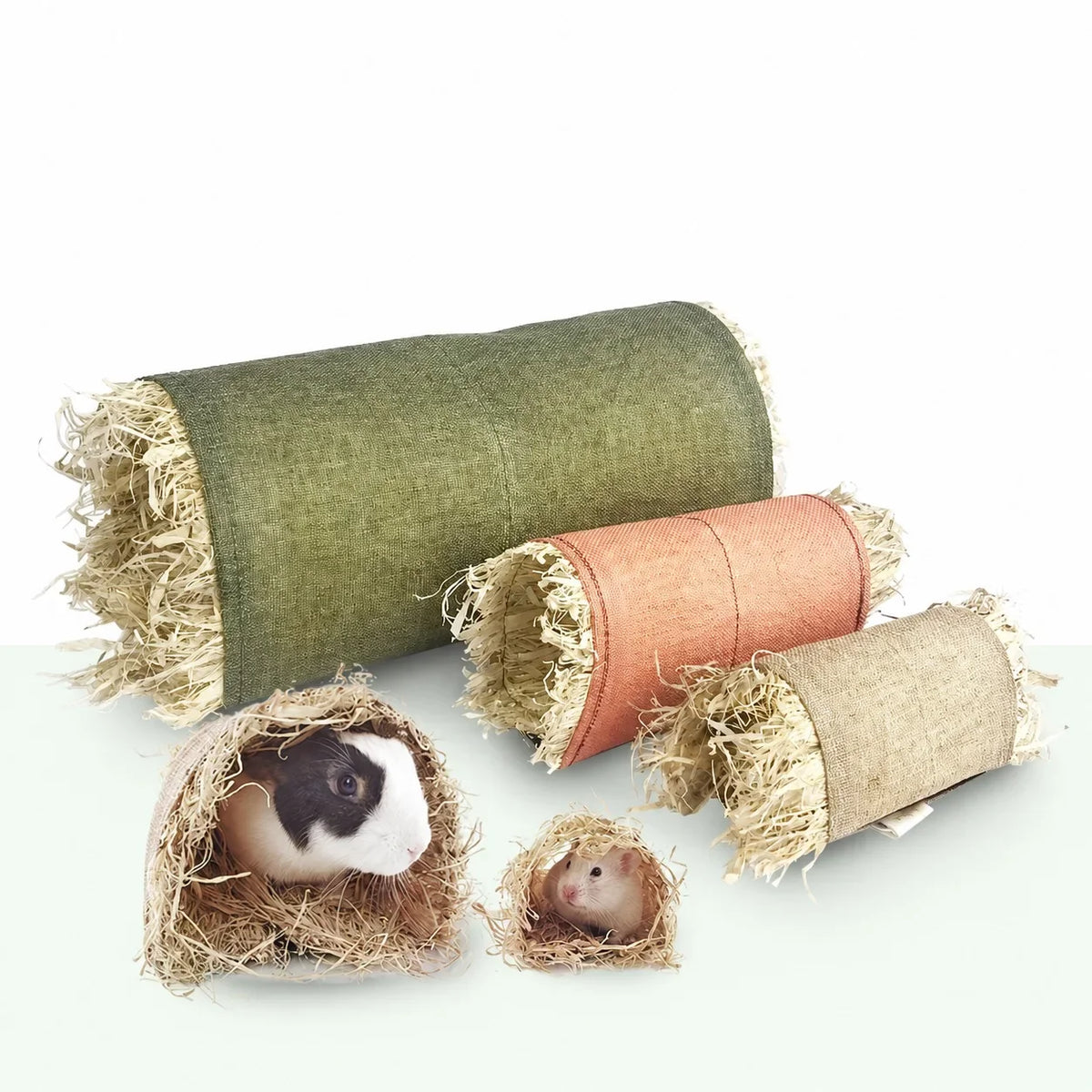 Small Pet Tunnel Hideout Cotton Linen Rabbit - MyPetDollar.com