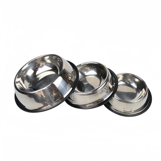 Pet Dog Cat Stainless Steel Bowl Pet Feeding - MyPetDollar.com