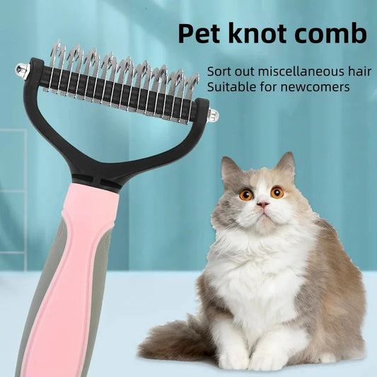 Pet Fur Knot Cutter Brush 2 Sided Comb Dog - MyPetDollar.com