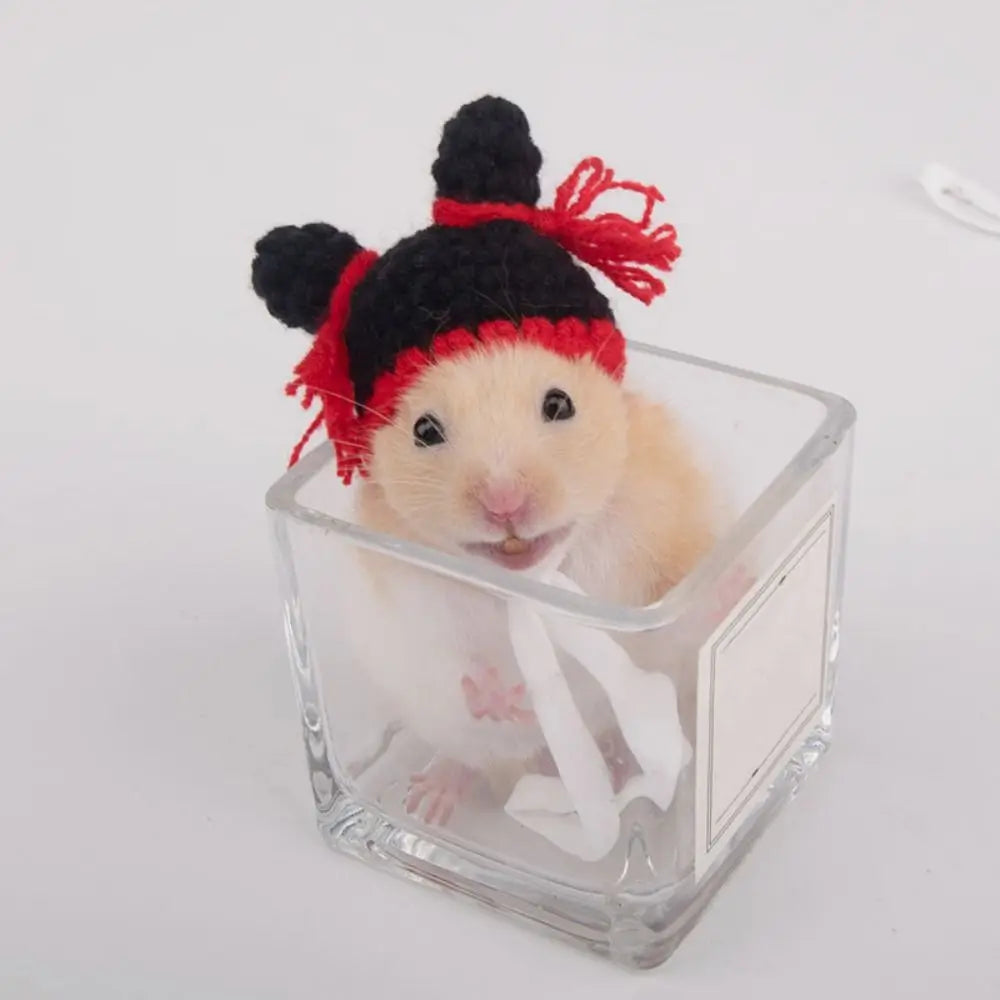 Portable Cartoon Hamster Hat Handmade Soft - MyPetDollar.com