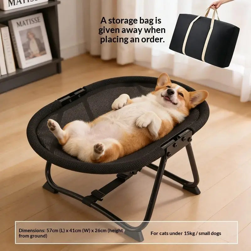 Adjustable Foldable Portable Elevated Dog - MyPetDollar.com