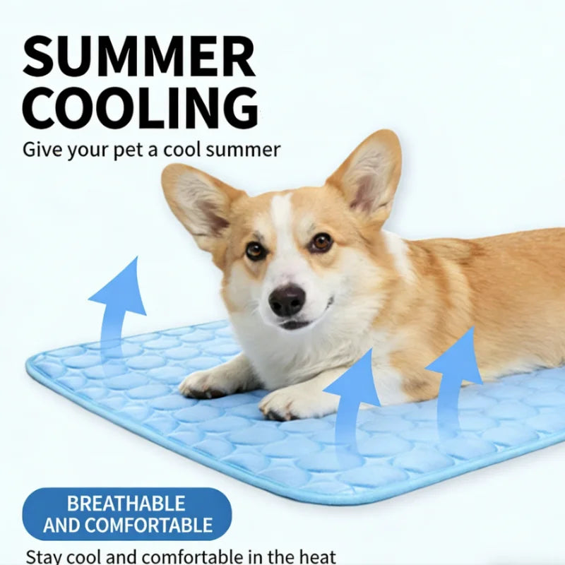 Extra Large Dog Cooling Mat Summer Pet Cold - MyPetDollar.com