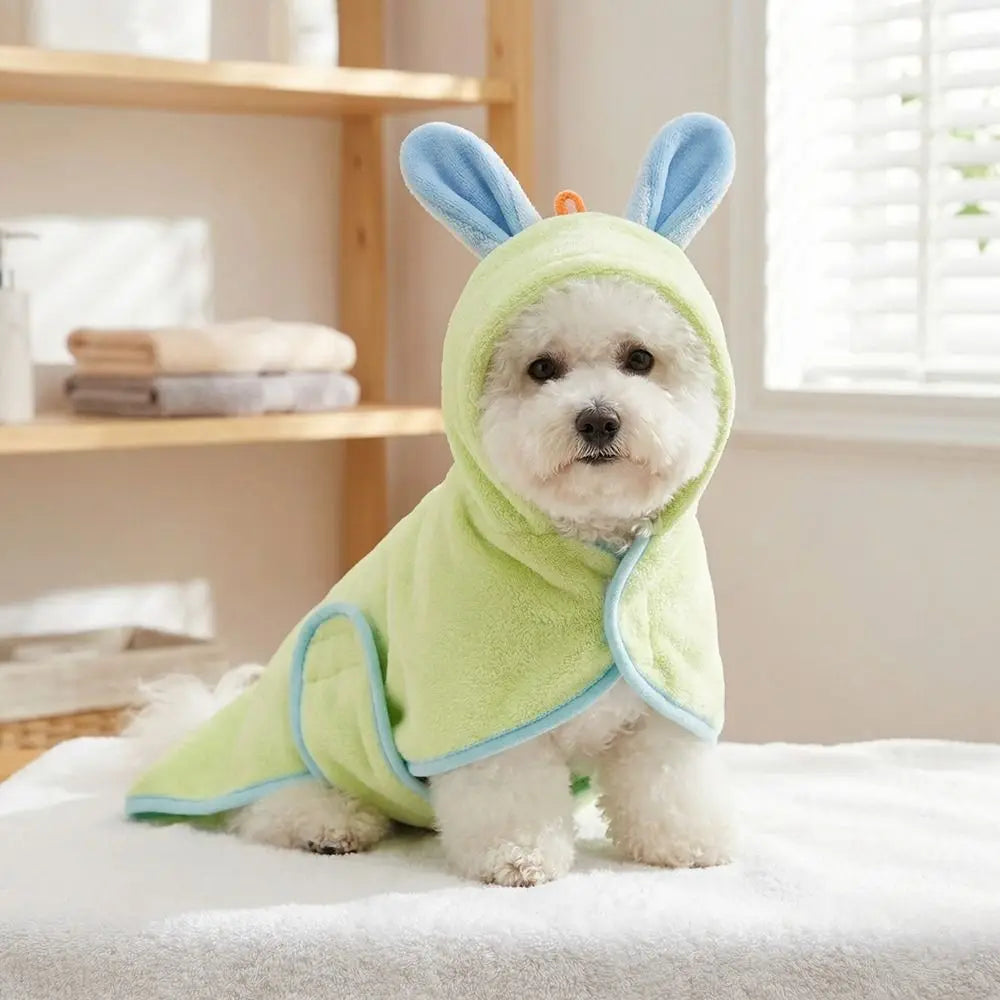 Rabbit Ear Design Super Absorbent Dog Hooded - MyPetDollar.com