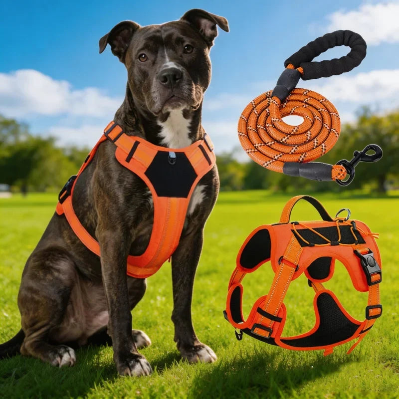 New Reflective Tactical Dog Harness No Pull - MyPetDollar.com