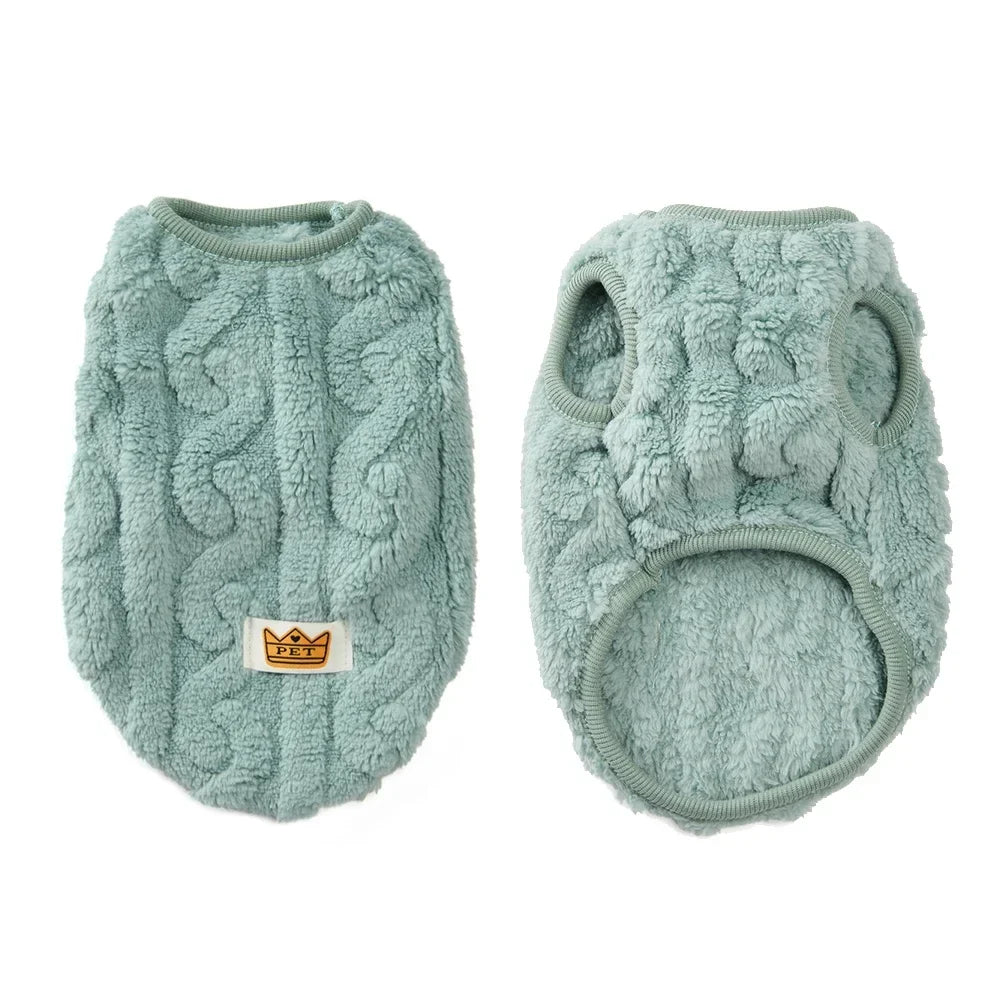 Autumn Winter Pet Cat Clothes Soft Fleece - MyPetDollar.com