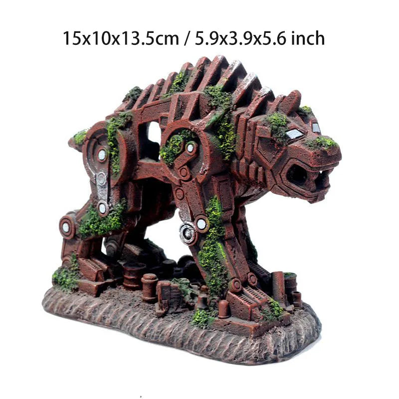 Creative Landscaping Car Robot Dog Transformers Theme Fish – Dog Supplies