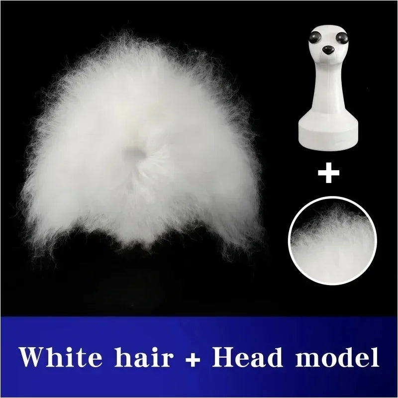 Pet Grooming Teddy Simulated Head Practice Hair Fake Dog – Dog Supplies