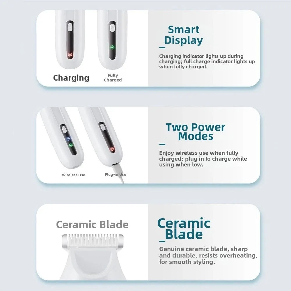 Low Noise Dog Paw Trimmer Rechargeable LCD - MyPetDollar.com