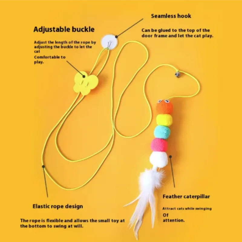 New Cat Hanging Cat Toy Hanging Door Elastic - MyPetDollar.com