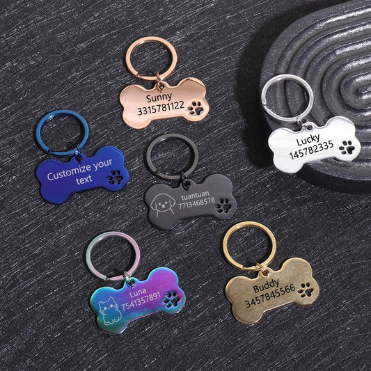 Custom Text Dog Tags Personalized Name Dog - MyPetDollar.com