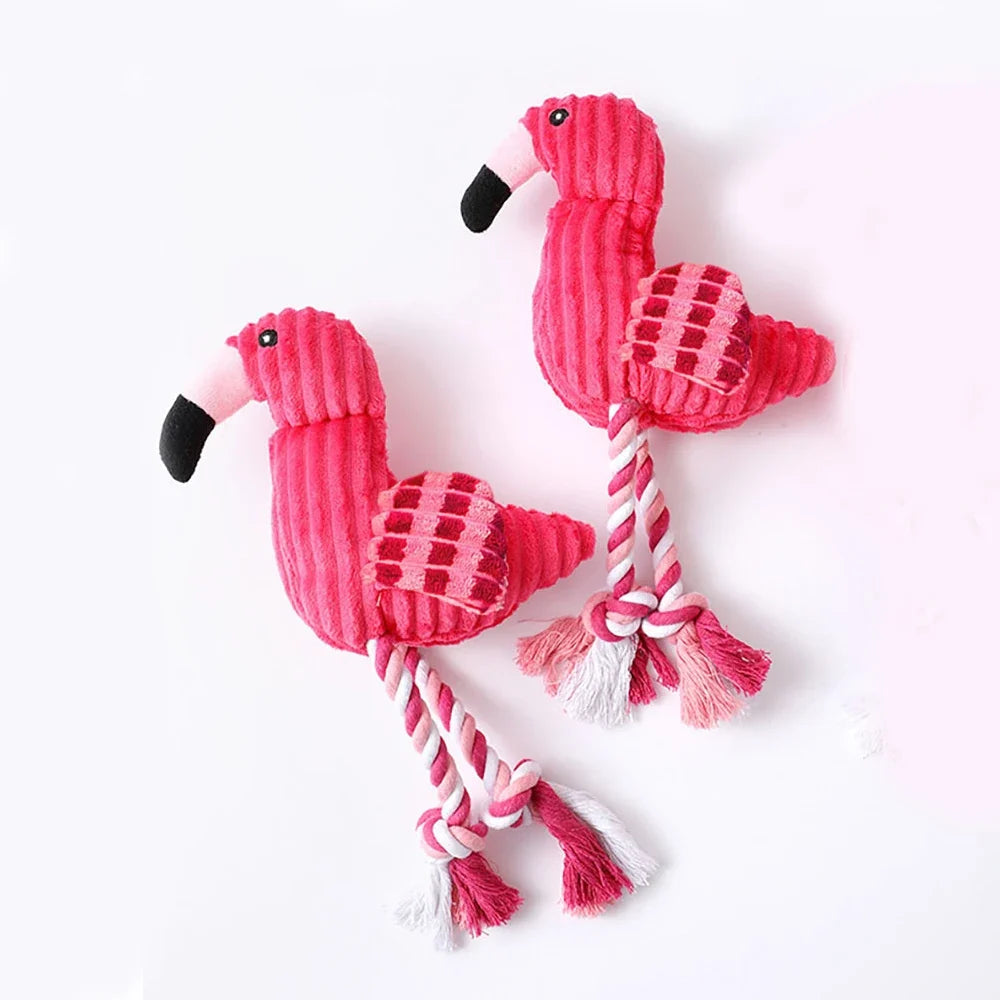 Animal Shape Squeaky Toys Plush Dog Cute Bite Resistant