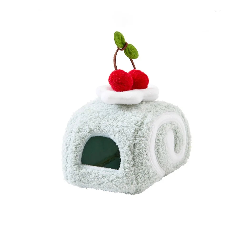 Warm Hamster Cake Nest Swiss Roll Shape Cute - MyPetDollar.com