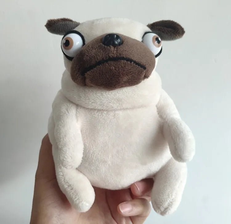 Kawaii Plush Toys Dog the Elf Fat Pug Sitting – Dog Supplies