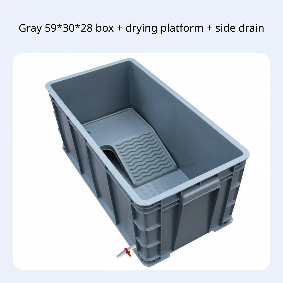 Rectangular Turtle Habitat with Drain Narrow Tank for Reptiles