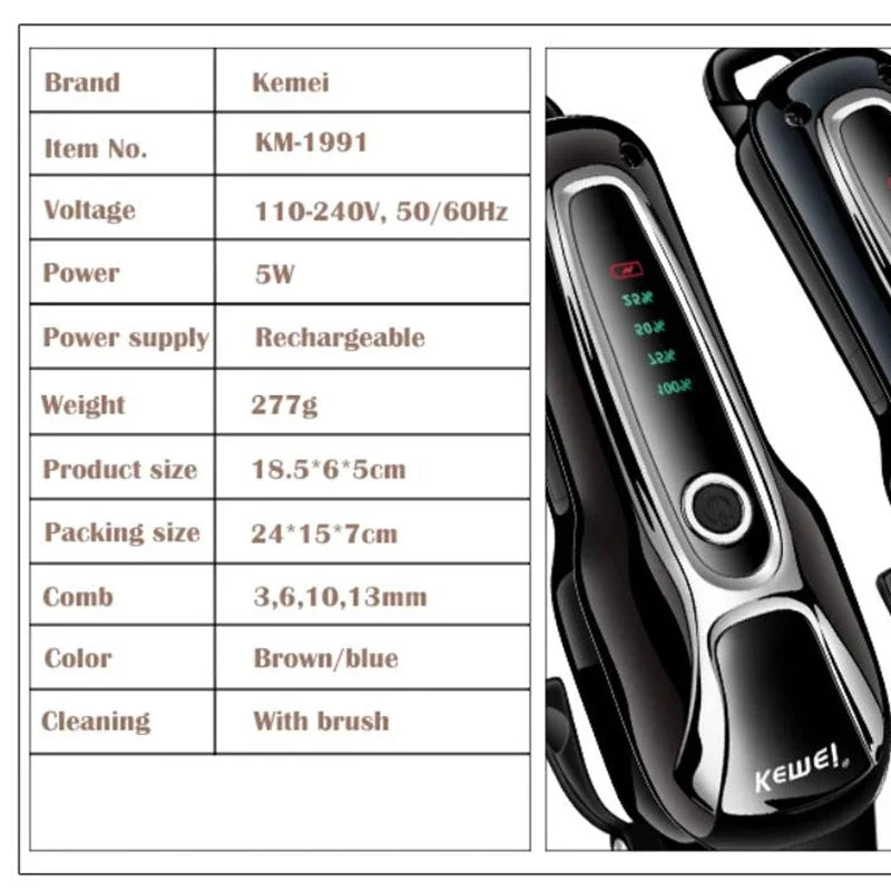 Kemei Rechargeable Professional Dog Hair - MyPetDollar.com