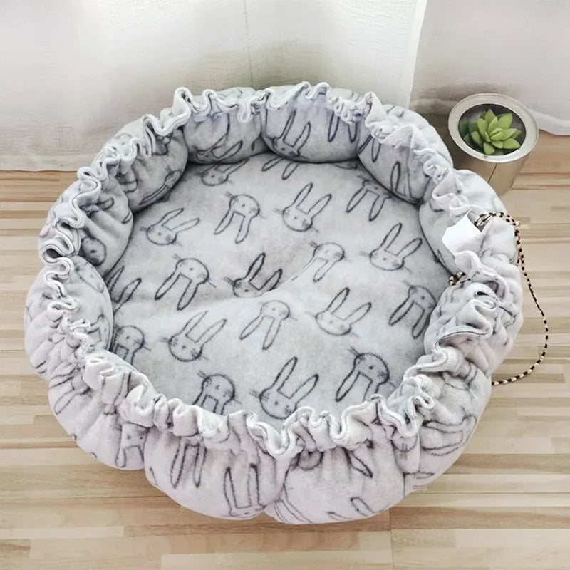 Soft Cat Bed Fluffy Adjustable Cat Cushion - MyPetDollar.com