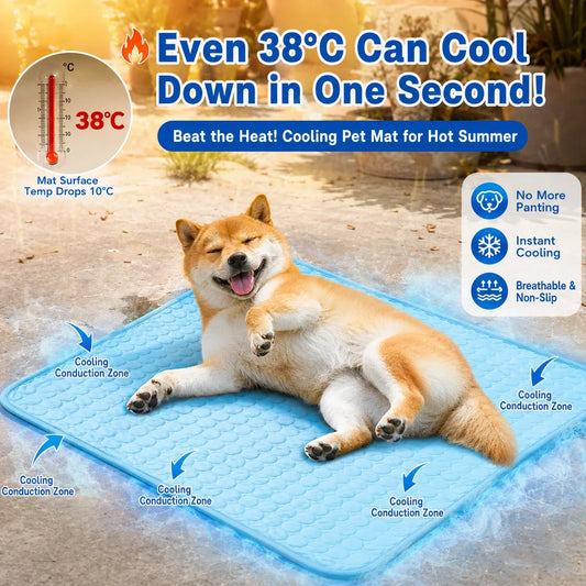 DualPet Dog Cat Summer Cooling Pad Mat - MyPetDollar.com