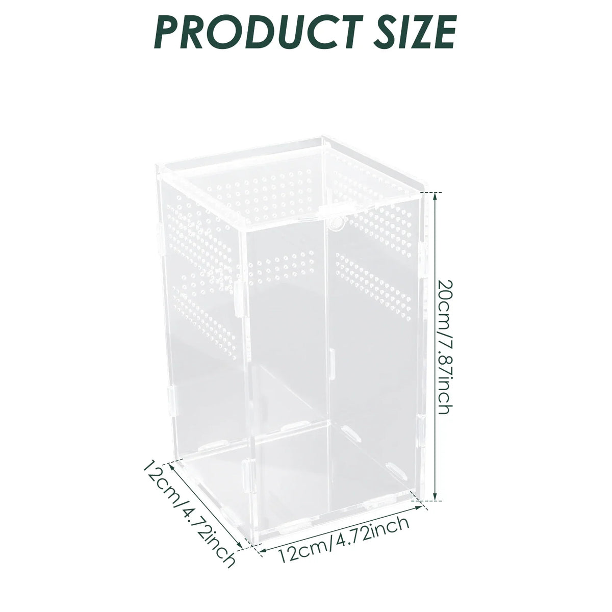 Reptiles Terrarium Enclosure Acrylic Habitat