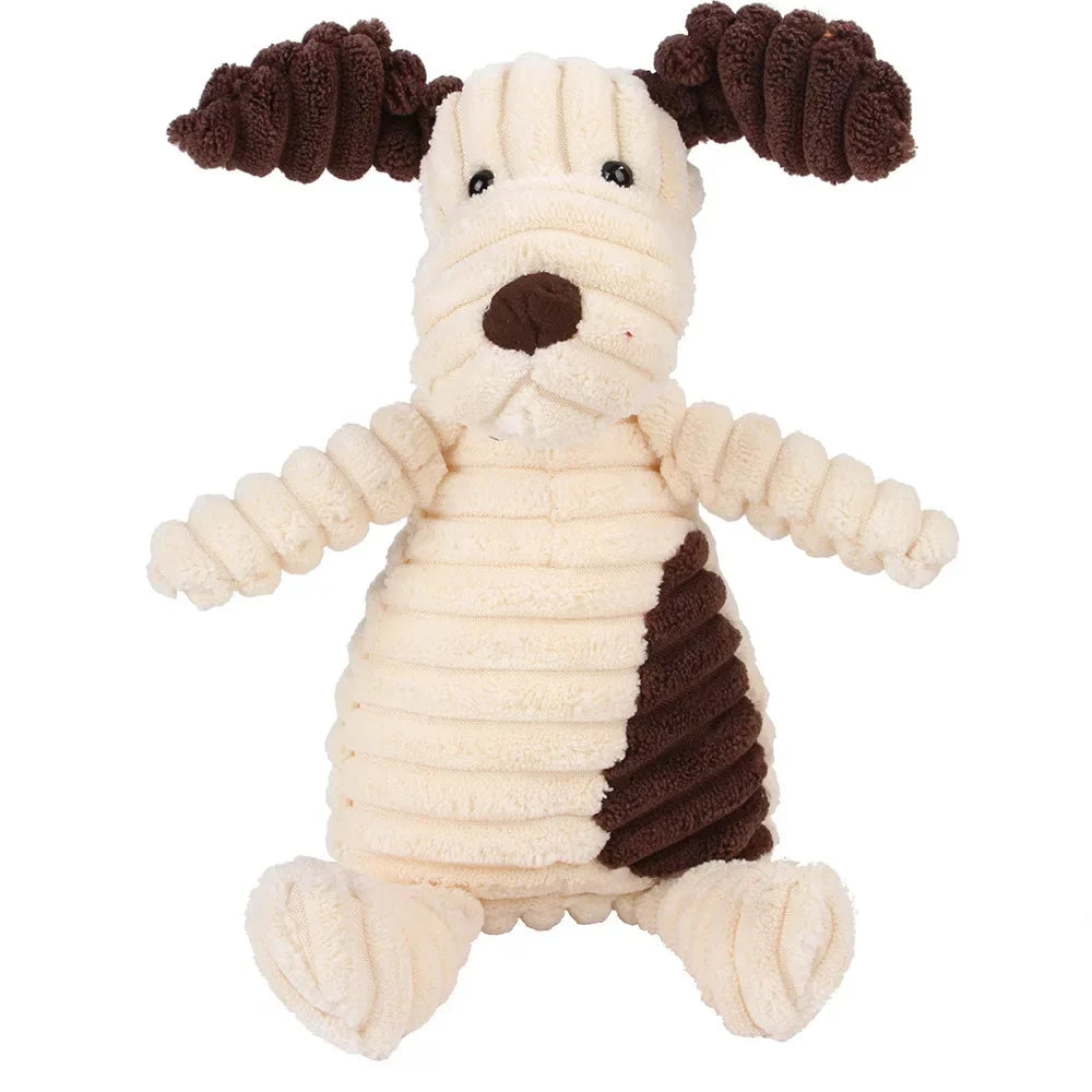 Dog Molar Toy Vent Training Corduroy Monkey Pig Voice Plush