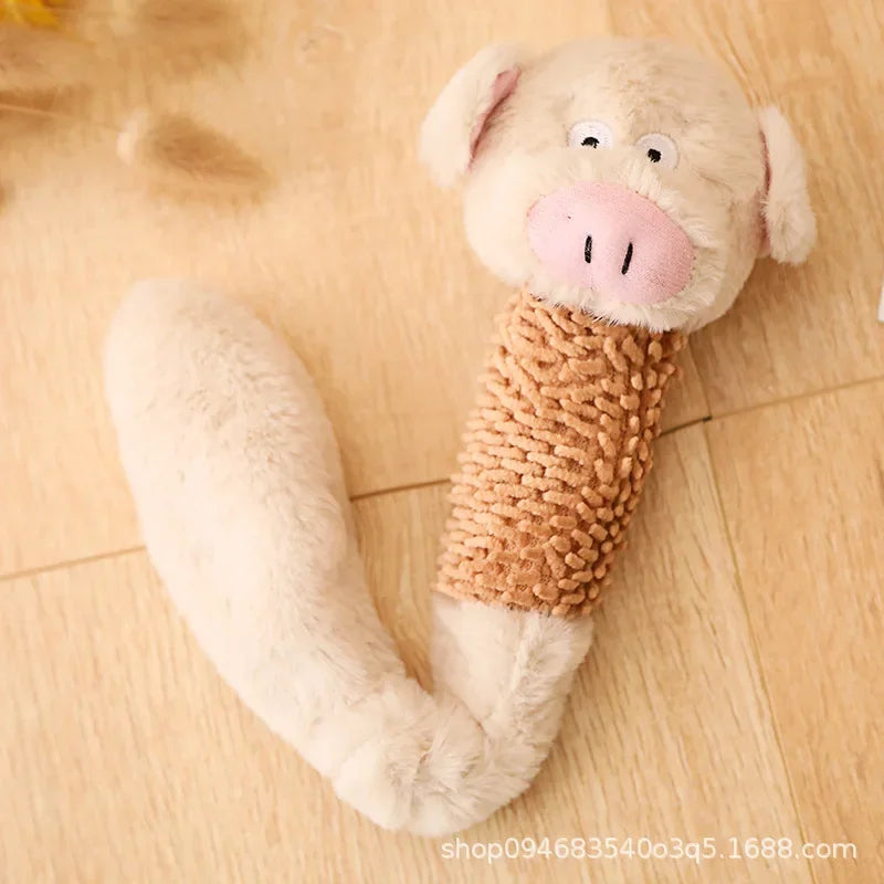 Pet Cotton Rope Plaything Dog Sound Canvas Molar Teeth Cleaner – 6 Colors