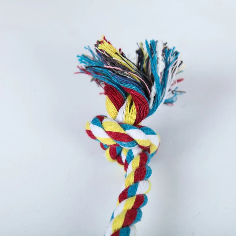 Random Color Pet Dog Toy Bite Rope Double - MyPetDollar.com